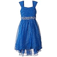 Speechless Little Girls' Glitter Hi-Low Dress