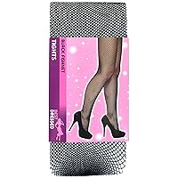 HENBRANDT Adult Black Fishnet Fashion Tights Women’s Fancy Dress Costume Accessories for Halloween Costumes and Cosplay Net Tights for Women Fish Net Stockings Diamond Mesh Pantyhose