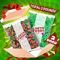 Strawberry Filled Bon Bons and Key Lime Discs Hard Candy, 2 Packs (Total 2 Pounds)