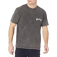 The Kooples Men's Short-Sleeved Graphic T-Shirt with Crew Neck and Faded Effect