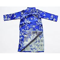 Vietnamese Traditional Dress for Children - Blue Aodai/Size#10 - Similar to US Size 8T