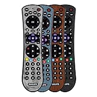 Universal Remote Control, 4-Device, for use with Samsung, Vizio, LG, Sony, Sharp, Apple TV, HiSense, TCL, Smart TVs, Streaming Players, Blu-ray, Marble, Easy-Clean Finish, SRP4320M/27 by Philips