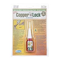 ComStar Copper Lock, No Heat Solder for Copper & Brass Pipes, Create A Permanent Leak-Proof Bond Instantly, Made in USA, 10 ml (10-801)