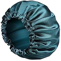 Satin Bonnet Silk Bonnet for Curly Hair Bonnet Braid Bonnet for Sleeping Bonnets for Women Large Double-Layer Adjustable