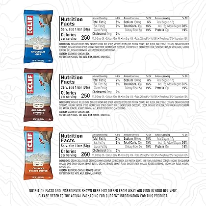 CLIF BAR - Best Sellers Variety Pack - Energy Bars - Packaging & Assortment May Vary - Amazon Exclusive - 2.4 oz. (16 Count)