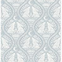 NuWallpaper Blue Moon Rabbit Peel & Stick Wallpaper