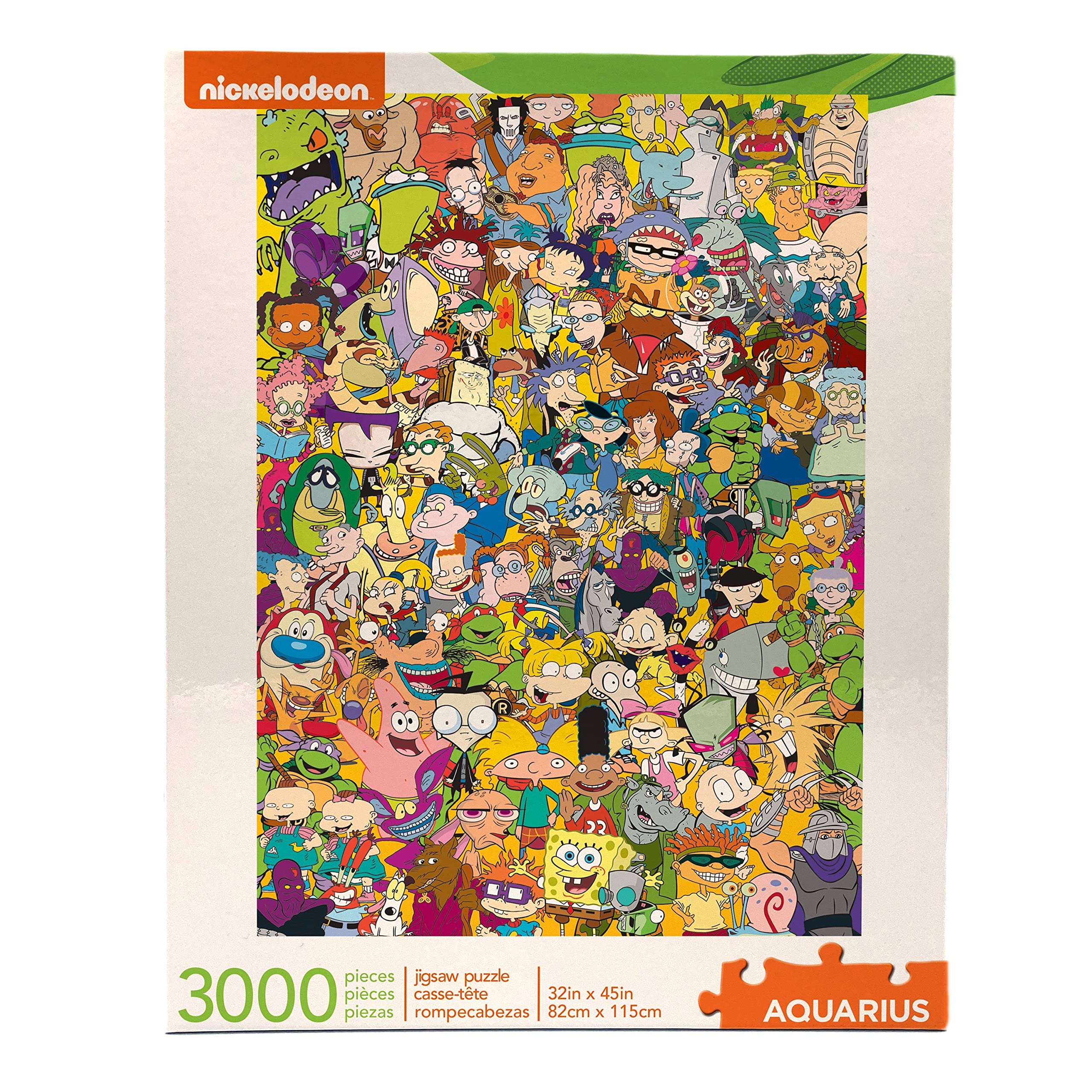Aquarius Nickelodeon 90s Puzzle (3000 Piece Jigsaw Puzzle) - Officially Licensed Nickelodeon Merchandise & Collectibles - Glare Free - Precision Fit - 32 x 45 Inches