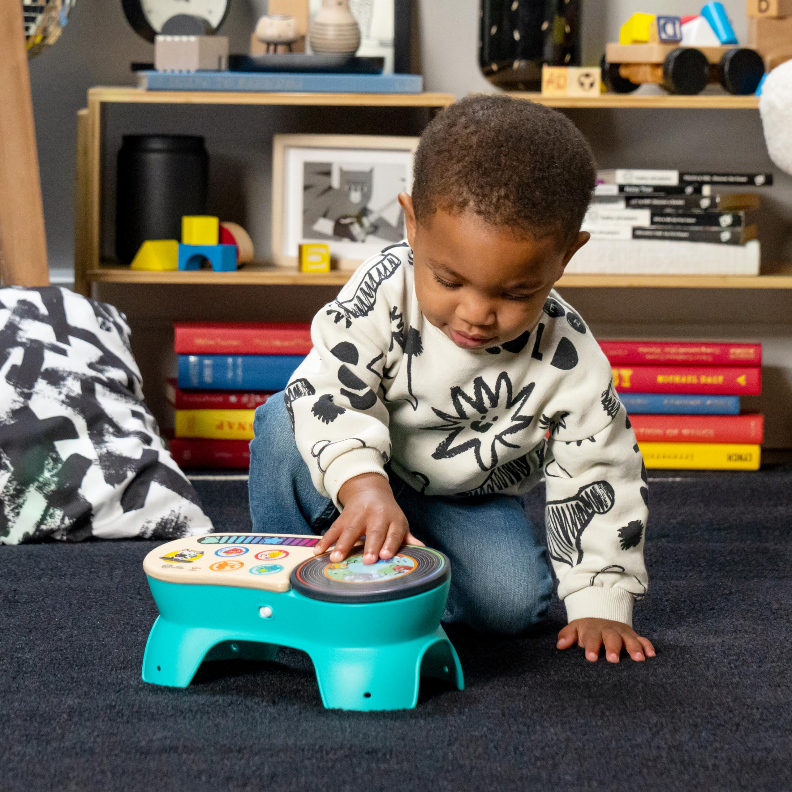 Baby Einstein + Hape DJ Discovery Musical Toy Turntable, Ages 6 Months and Up