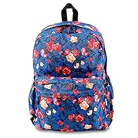J World New York Oz School Backpack for Girls Boys. Cute Kids Bookbag, Vintage Rose, One Size