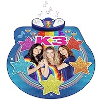 MEK3B2000380 Dance Mat - with Fragments of 4 Songs - 2 Fun Game Variations, Blue