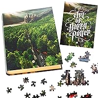 The Art of Harry Potter Jigsaw Puzzle with Keepsake Book Box, 500 Pieces - Includes Illustrated Book - Great Gift for Kids and Adults