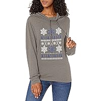 STAR WARS Empire Holiday Women's Cowl Neck Long Sleeve Knit Top