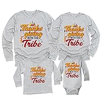 Thanksgiving with The Tribe Thanksgiving Day Matching Family Long Sleeve Shirt