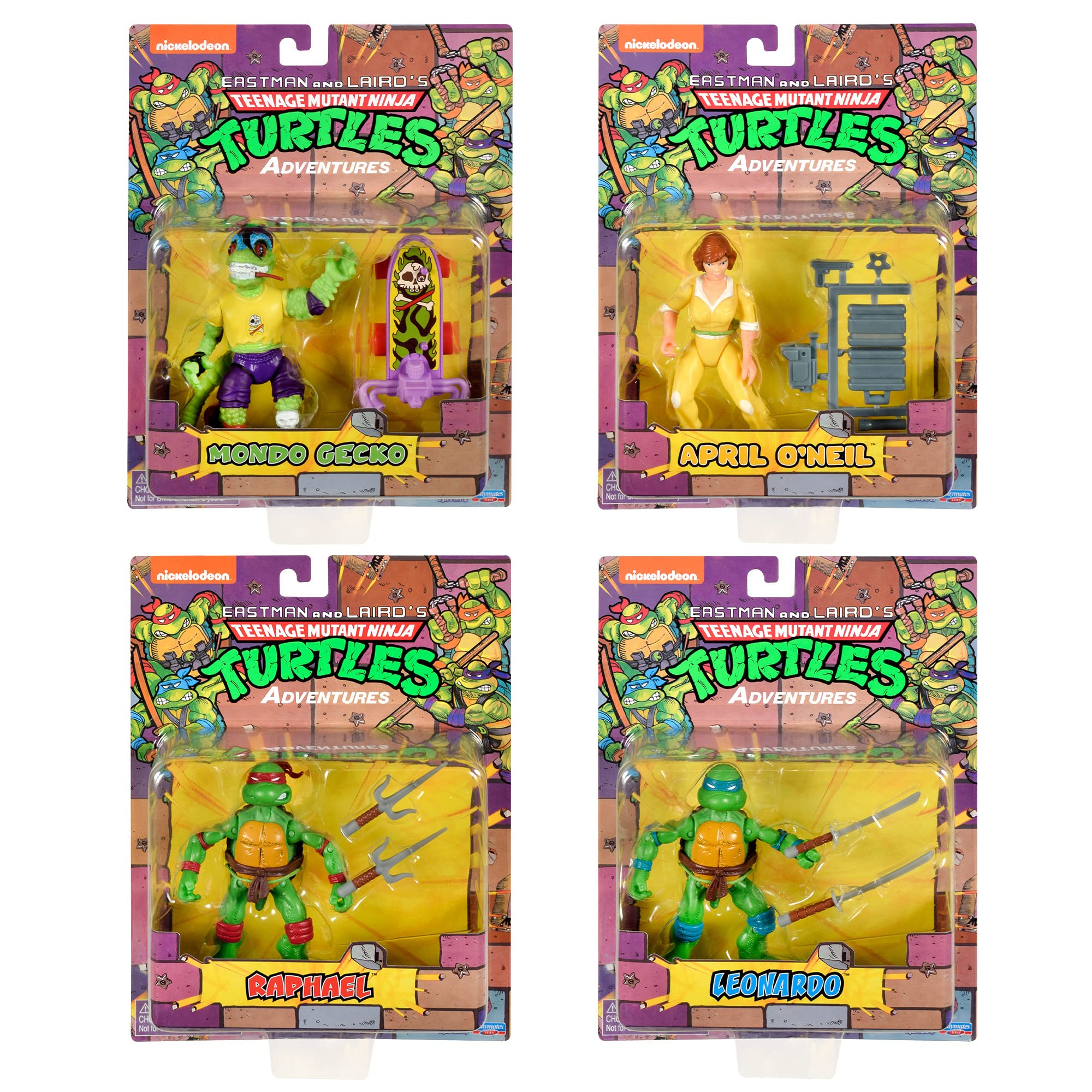 Playmates Toys Teenage Mutant Ninja Turtles: Classic Adventure Heroes Collection Amazon Exclusive