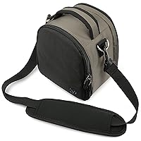 Vangoddy Carrying Handbag for General Imaging X600 Digital Camera Gun Metal Grey