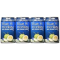 Blue Monkey 100% Natural Coconut Water, 11.2-Fl Ounce (Pack of 24) (Packaging May Vary)