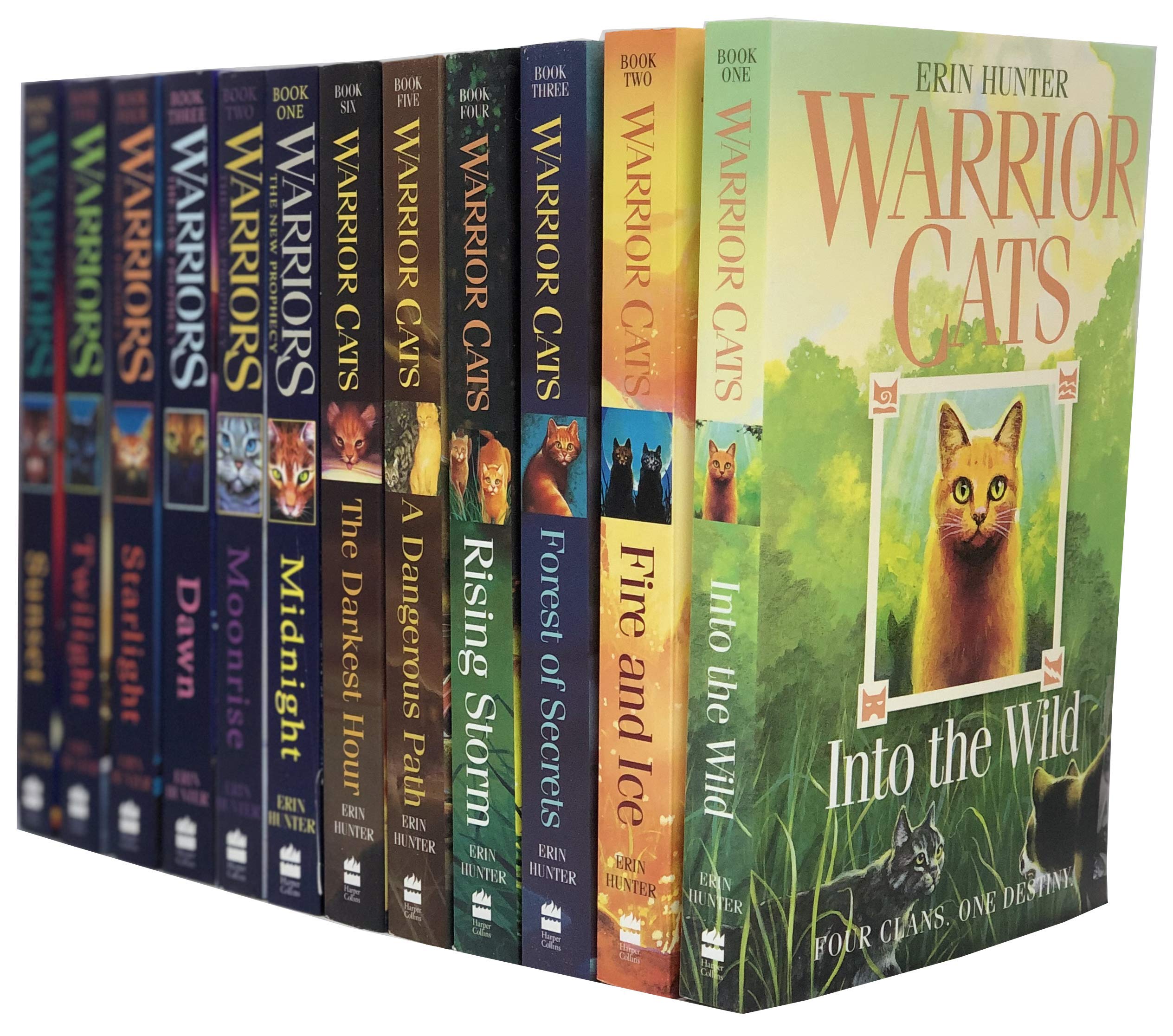 Warrior Cats Volume 1 to 12 Books Collection Set (The Complete First Series (Warriors: The Prophecies Begin Volume 1 to 6) & The Complete Second Se...