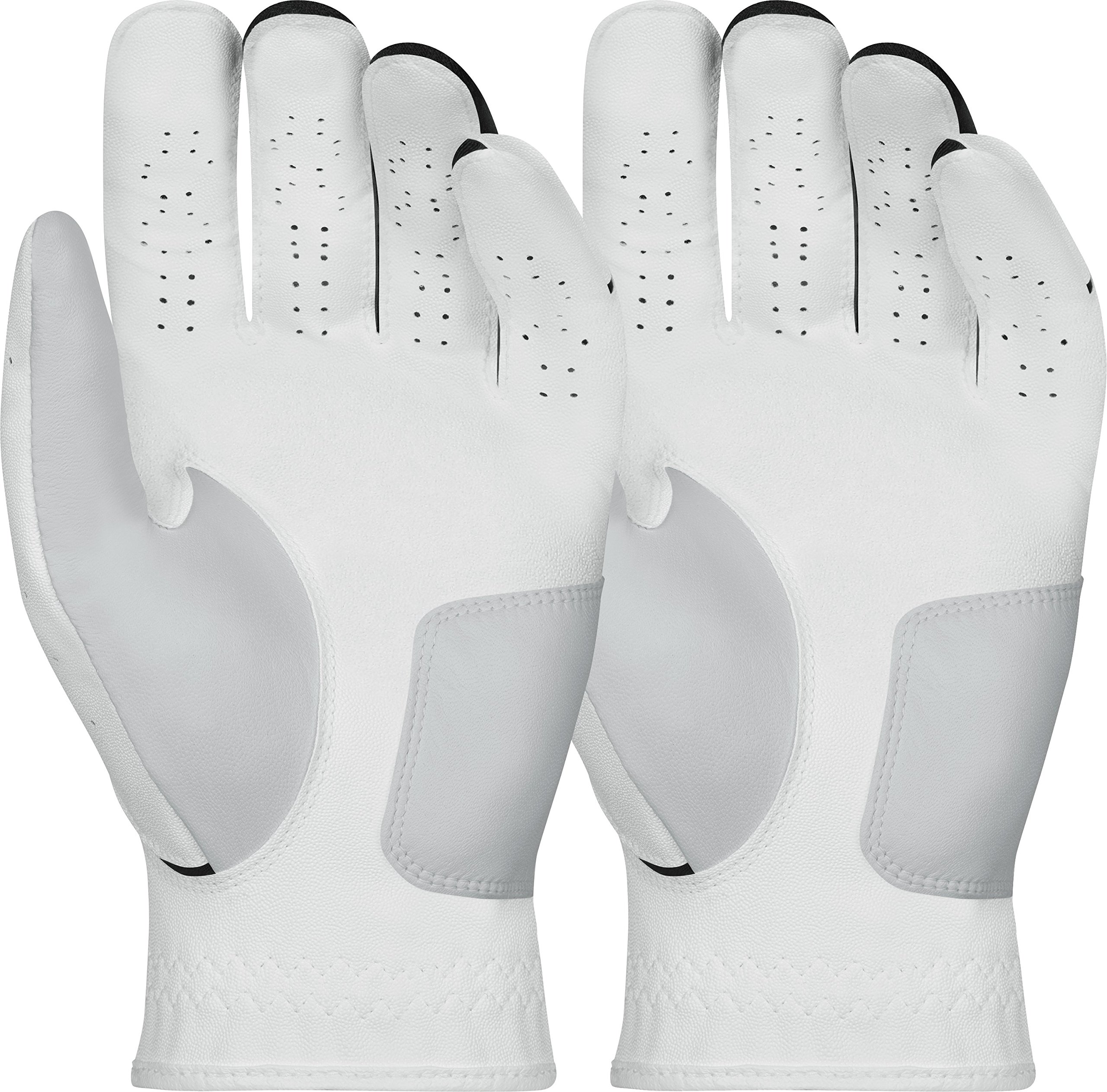 Nike Men's Dura Feel Golf Glove (2-Pack) (White), Large, Left Hand