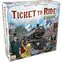 Ticket to Ride Europe Board Game | Train Route-Building Strategy Game | Fun Family Game for Kids and Adults | Ages 8+ | 2-5 Players | Average Playtime 30-60 Minutes | Made by Days of Wonder