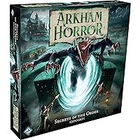 Arkham Horror Secrets of The Order Board Game Expansion - New Investigators, Scenarios, and Horrors! Cooperative Mystery Game, Ages 14+, 1-6 Players, 2-3 Hour Playtime, Made by Fantasy Flight Games