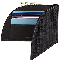 Front Pocket Wallet Ballistic Nylon Material with RFID Block - Black