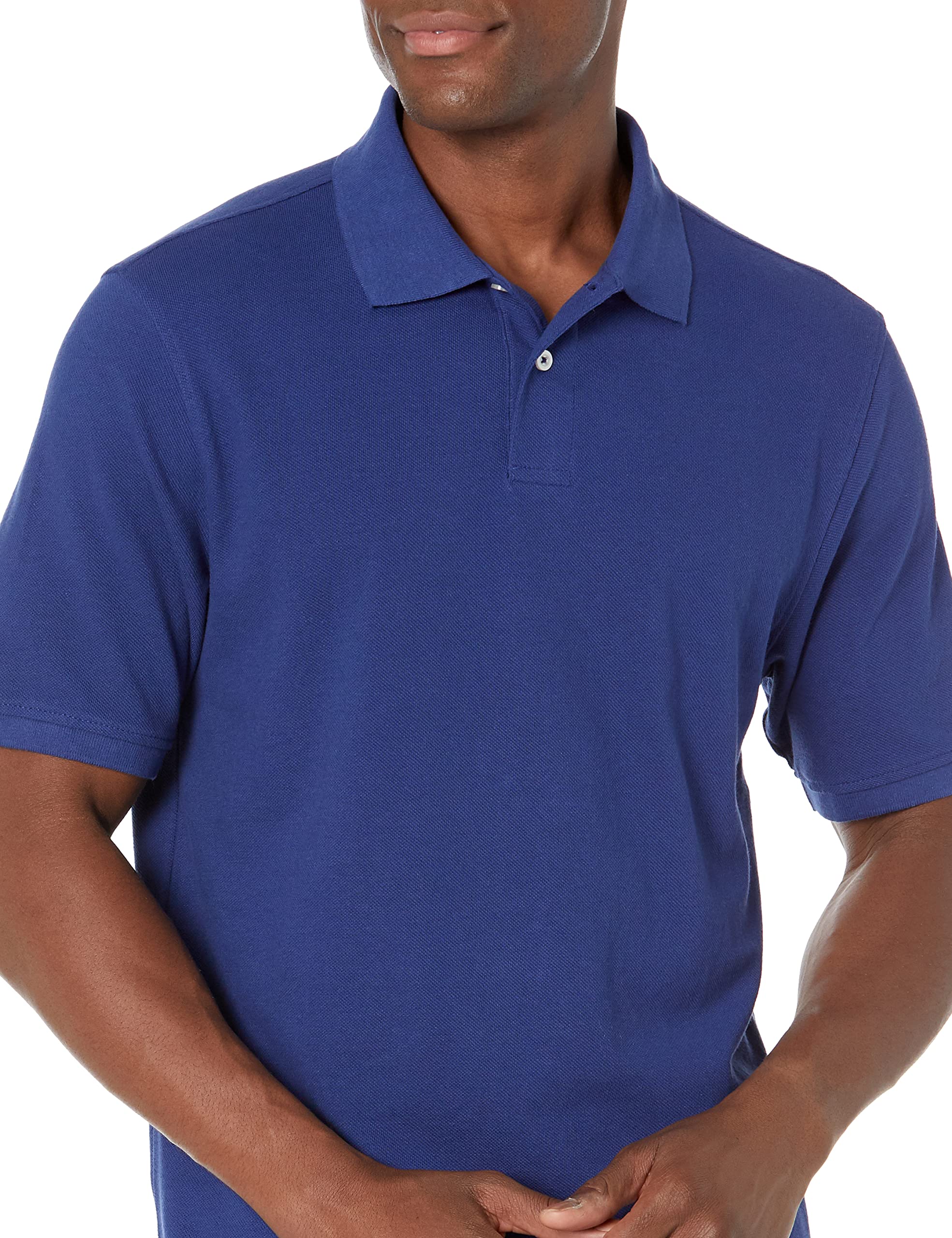 Amazon Essentials Men's Regular-Fit Cotton Pique Polo Shirt (Available in Big & Tall)