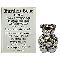 Burden Bear Zinc Pocket Charm w/Story Card by Ganz