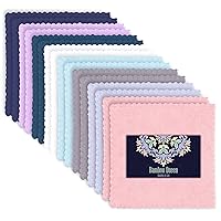 16 Count Premium Makeup Remover Cloths- Super Soft Not Wear Skin - 8×8 Inches - Highly Absorbent Microfiber Coral Velvet Fingertip Face Towels Washcloths for Hand and Make Up, Quick Dry- Multicolor