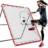 Soccer Rebounder Kickback Football Rebound Net (Adjustable Angle) Portable Easy Setup