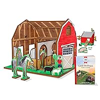 Bo Peep's Family Farm 3D Puzzle - Book and Toy Set - 3 in 1 - Book, Build, and Play