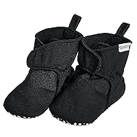 Gerber Unisex-Baby Fleece Lined Wrap Fasten Non Skid Soft Slipper Booties