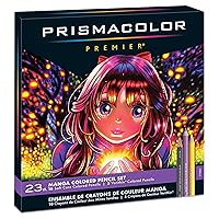 Prismacolor Premier Colored Pencils, Manga Colors, Adult Coloring, 23 Pack