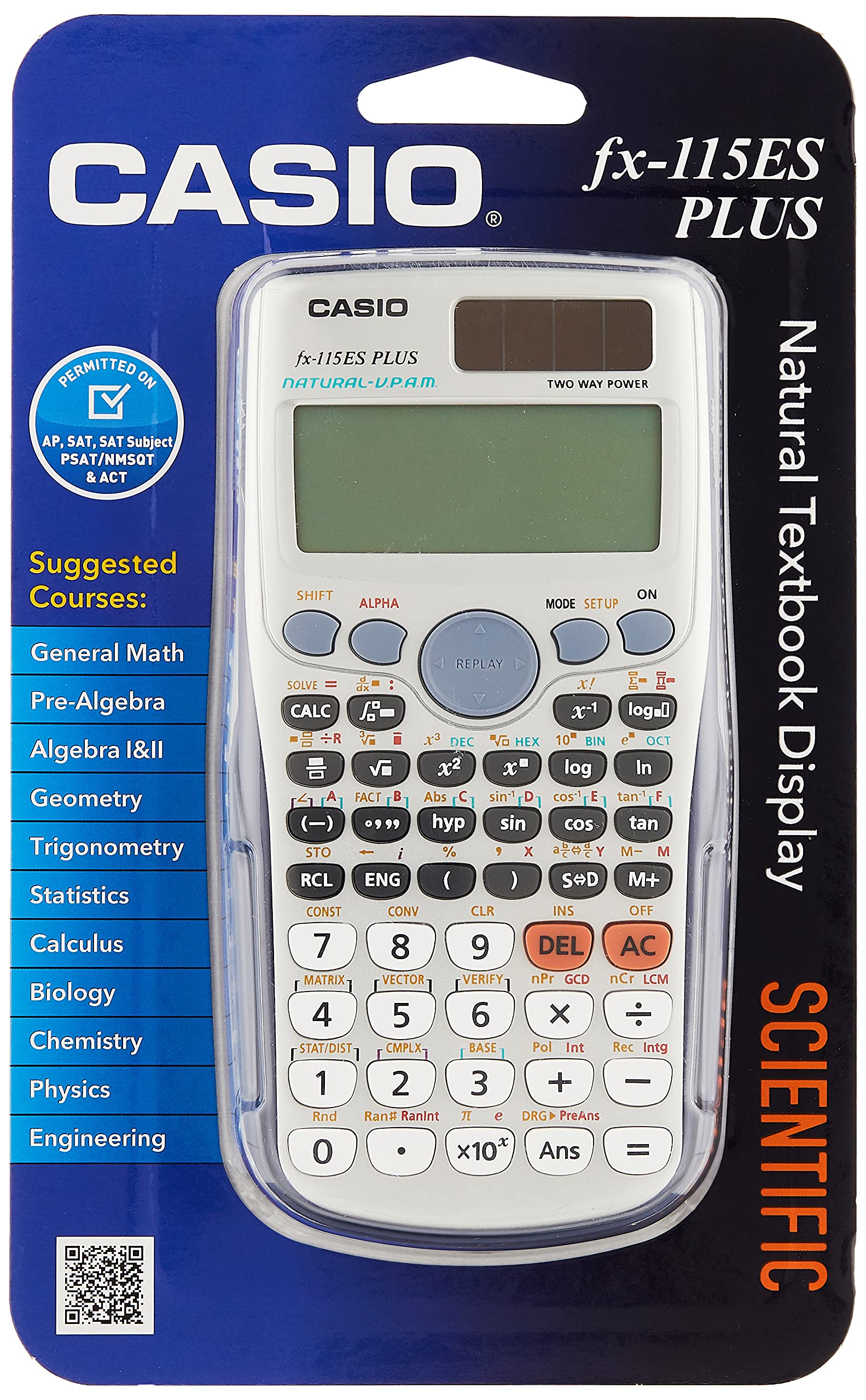 FX-115ESPLUS Casio FX115ESPLUS Scientific Calculator Black 1-Pack 1