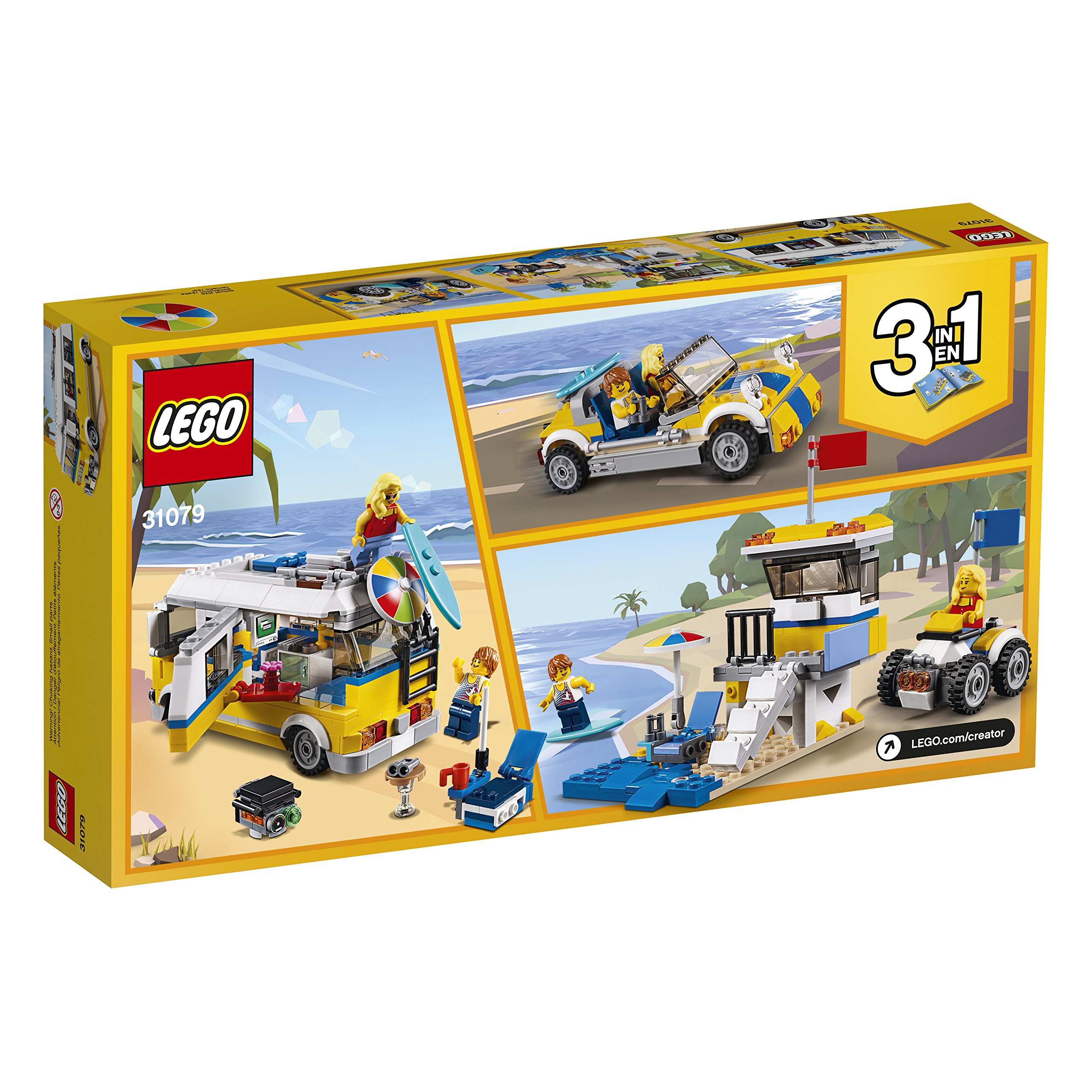 LEGO Creator 3in1 Sunshine Surfer Van 31079 Building Kit (379 Pieces) (Discontinued by Manufacturer)