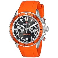 Men's SP0331 Scuba Dragon Analog Display Quartz Orange Watch