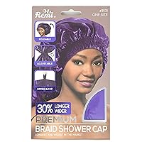 Ms. Remi Max Jumbo Braid Shower Cap Purple