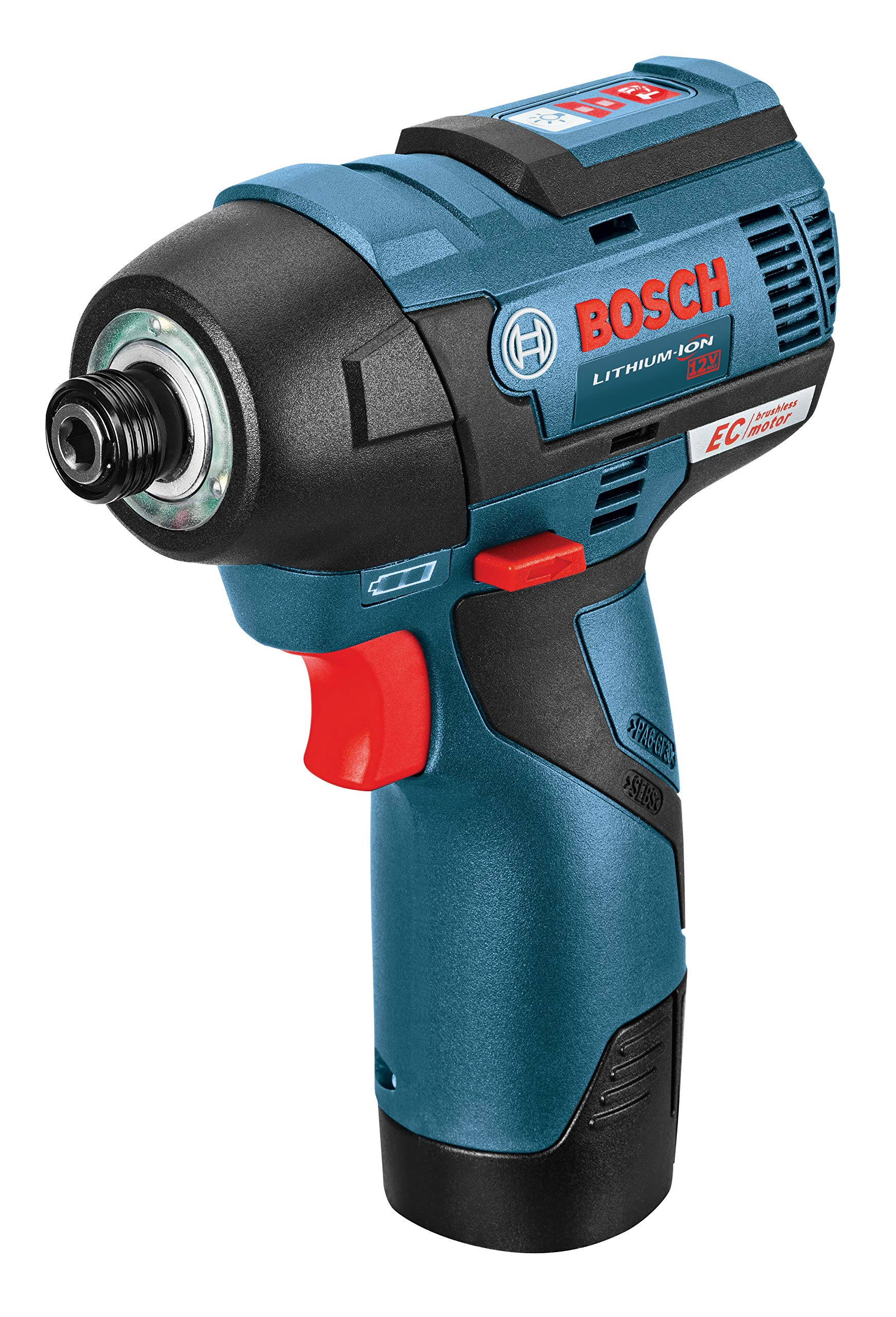 BOSCH GXL12V-220B22 12V Max 2-Tool Brushless Combo Kit with 3/8 In. Drill/Driver, 1/4 In. Hex Impact Driver and (2) 2.0 Ah Batteries, Brushless 12V Kit
