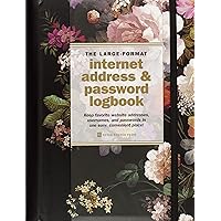 Midnight Floral Large Internet Address & Password Logbook Midnight Floral Large Internet Address & Password Logbook Hardcover