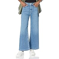PAIGE Women's Anessa High Rise Wide Leg Above The Ankle in Say Anything