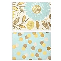 Hallmark Blank Note Cards (Flowers and Dots, 50 Blank Cards or Thank You Cards with Envelopes)