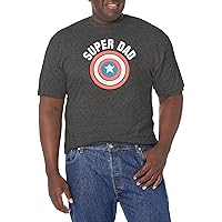 Marvel Big & Tall Classic Super Dad Men's Tops Short Sleeve Tee Shirt