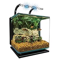 MarineLand Contour Glass Aquarium Kit with Rail Light