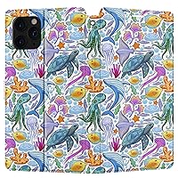 Wallet Case Replacement for Google Pixel 8 Pro 7a 6a 5a 5G 7 6 Pro 2020 2022 2023 Ocean Animals Card Holder PU Leather Flip Snap Magnetic Turtle Folio Sealife Fishes Octopus Cover