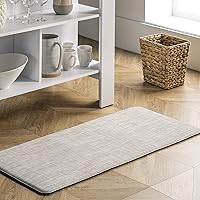nuLOOM Casual Anti Fatigue Kitchen or Laundry Room Comfort Mat, 2x3, Off-white
