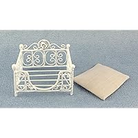 Dollhouse Rectangular CAT Bed, White