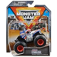 Monster Jam, Official Lucas Stabilizer Monster Truck, Die-Cast Vehicle, 1:64 Scale, Kids Toys for Boys Ages 3 and up