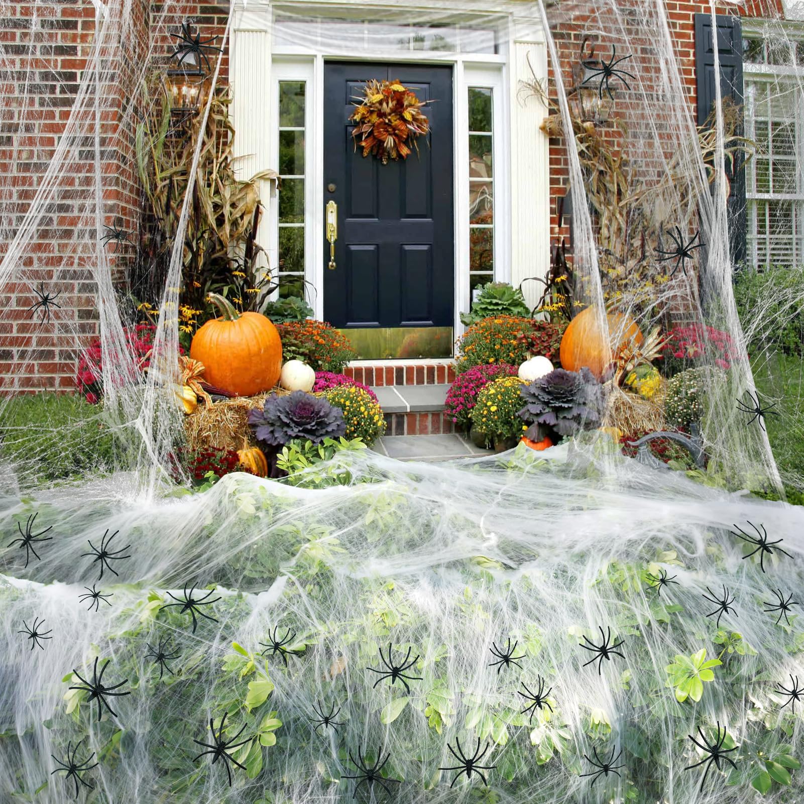Mua Spider Webs Halloween Decorations Outdoor & Indoor - 1200 sqft ...