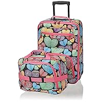 Rockland Fashion Softside Upright Luggage Set, Expandable,New Heart, 2-Piece (14/19)