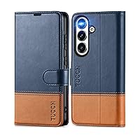 TUCCH Case Wallet for Galaxy S24, PU Leather Magnetic Kickstand [RFID Blocking] Card Slot Folio Flip Cover with [TPU Shockproof Interior Case] Compatible with Galaxy S24 6.2