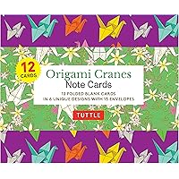 Origami Cranes Note Cards- 12 Cards: In 6 Designs With 13 Envelopes (Card Sized 4 1/2 X 3 3/4 inch) Origami Cranes Note Cards- 12 Cards: In 6 Designs With 13 Envelopes (Card Sized 4 1/2 X 3 3/4 inch) Card Book